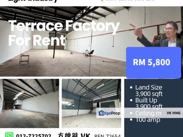 Warehouse for rent in Tebrau, Johor