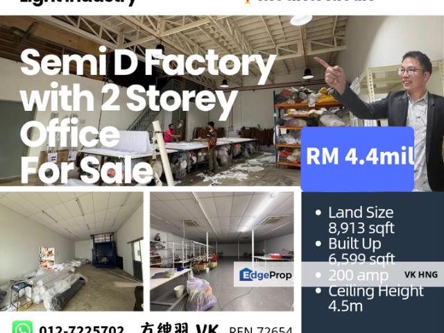 Warehouse for sale in Tebrau, Johor