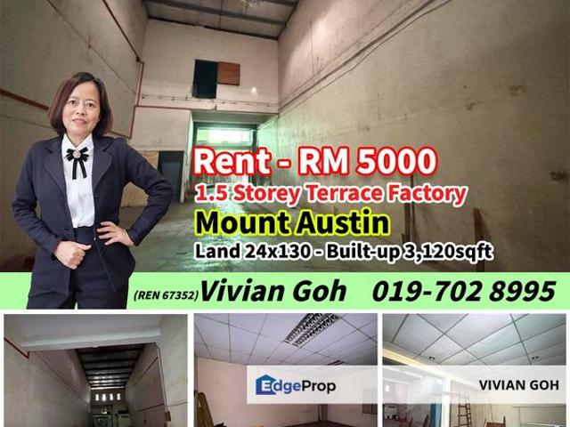 Warehouse for rent in Tebrau, Johor