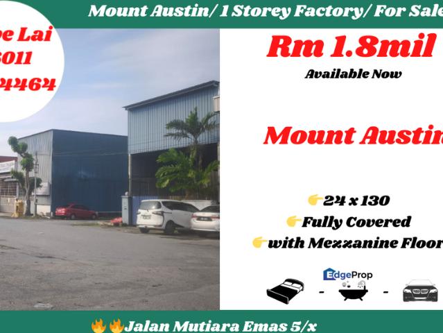 Warehouse for sale in Tebrau, Johor