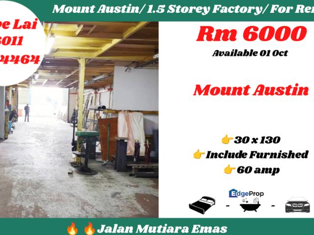 Warehouse for rent in Tebrau, Johor