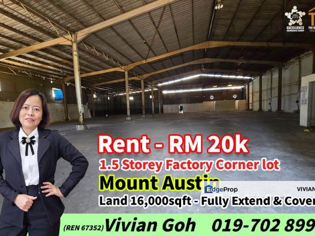 Warehouse for rent in Tebrau, Johor