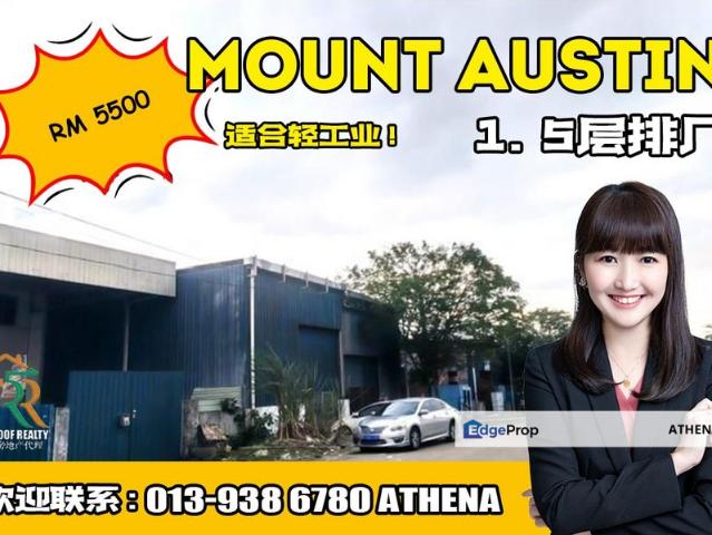 Warehouse for rent in Taman Mount Austin, Tebrau