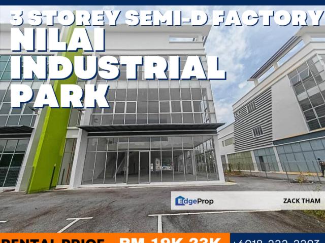 Warehouse for rent in Nilai, Negeri Sembilan