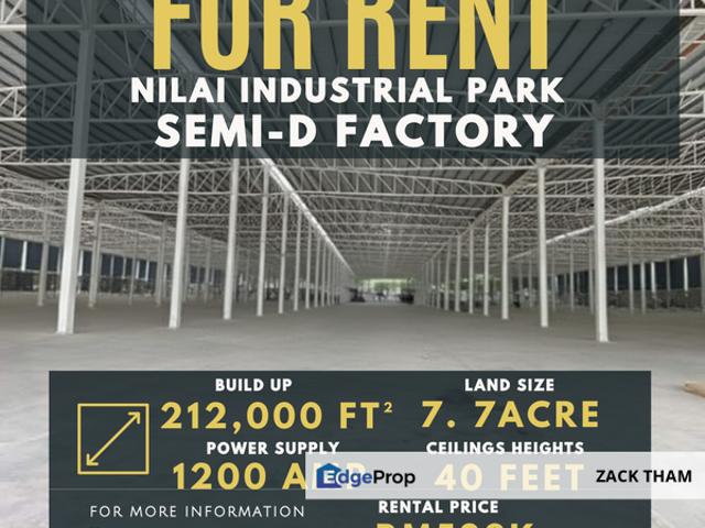 Warehouse for rent in Nilai, Negeri Sembilan