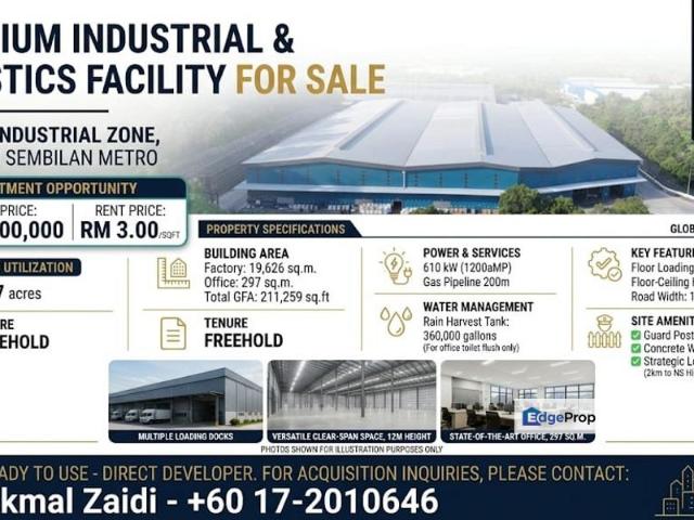 Warehouse for sale in Nilai, Negeri Sembilan