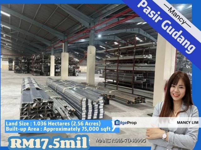 Warehouse for sale in Pasir Gudang, Johor