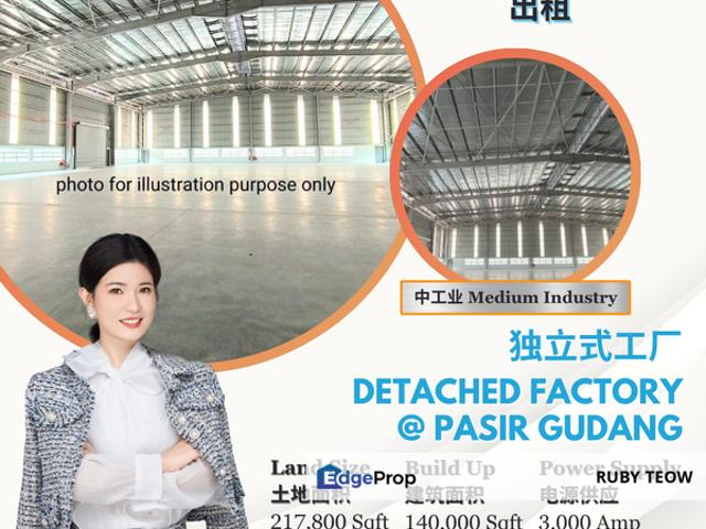 Warehouse for rent in Pasir Gudang, Johor
