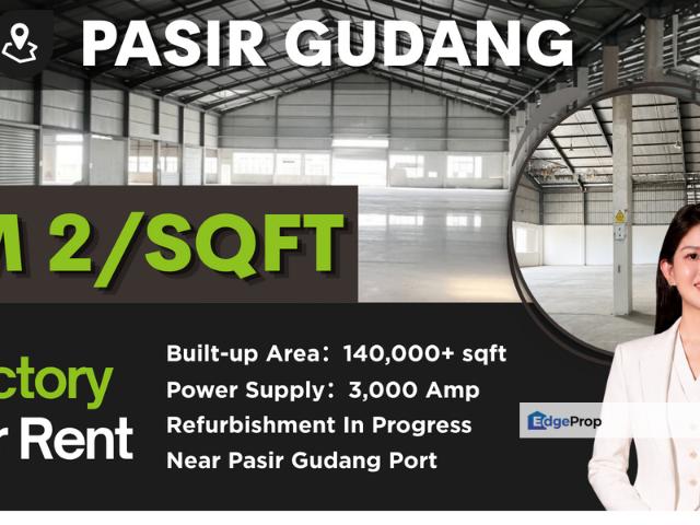 Warehouse for rent in Pasir Gudang, Johor