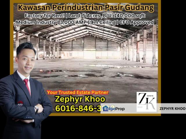 Warehouse for rent in Pasir Gudang, Johor