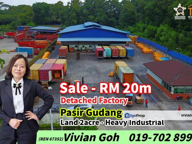 Warehouse for sale in Pasir Gudang, Johor