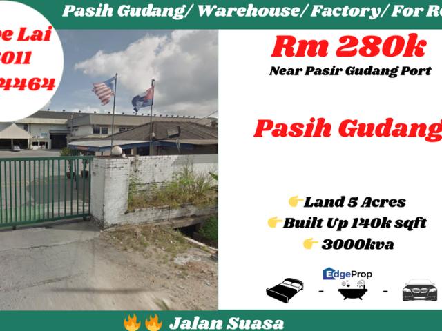 Warehouse for rent in Pasir Gudang, Johor