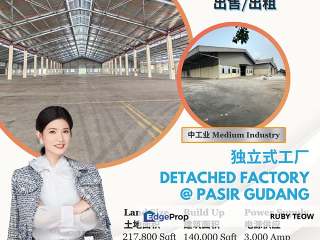 Warehouse for sale in Pasir Gudang, Johor Bahru