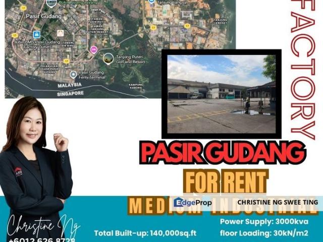 Warehouse for rent in Pasir Gudang, Johor