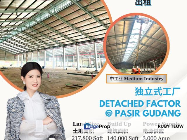 Warehouse for rent in Pasir Gudang, Johor