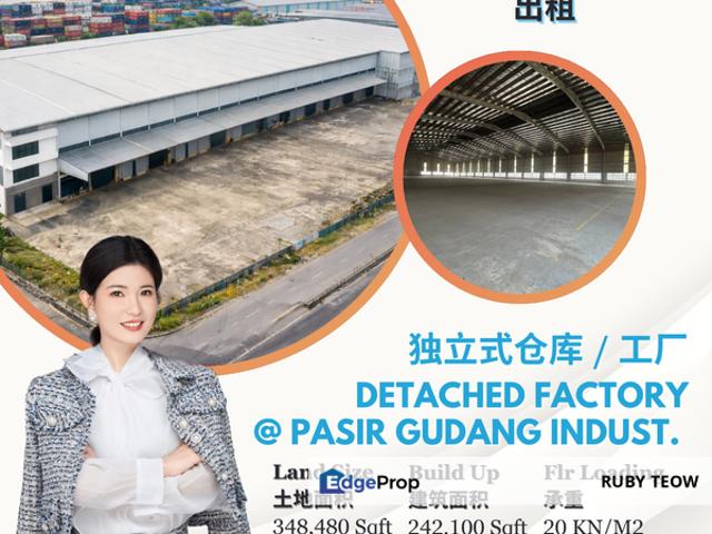 Warehouse for rent in Pasir Gudang, Johor