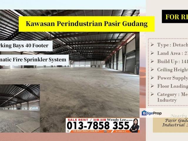 Warehouse for rent in Pasir Gudang, Johor