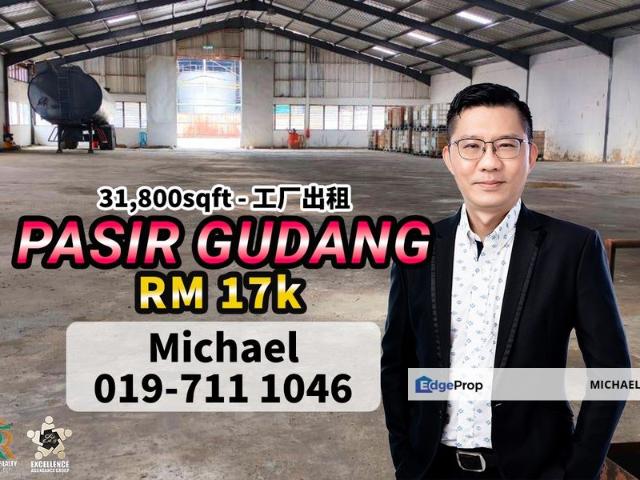 Warehouse for rent in Pasir Gudang, Johor