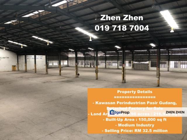 Warehouse for sale in Pasir Gudang, Johor