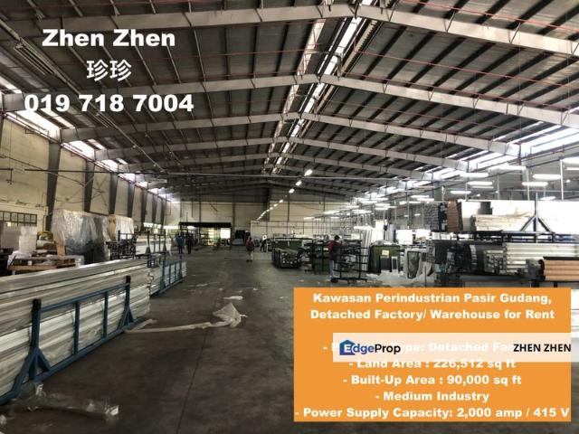 Warehouse for rent in Pasir Gudang, Johor