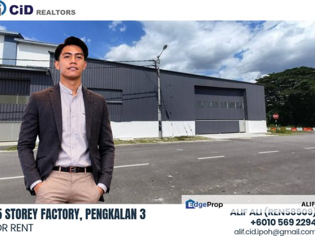Warehouse for rent in Perak, Tanjong Ipoh