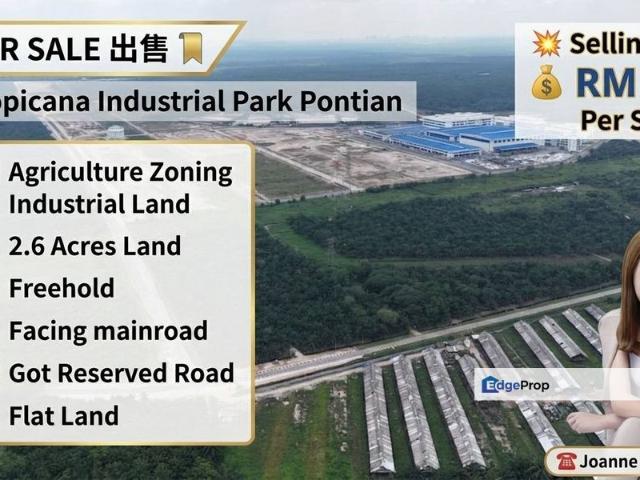 Warehouse for sale in Pontian, Johor