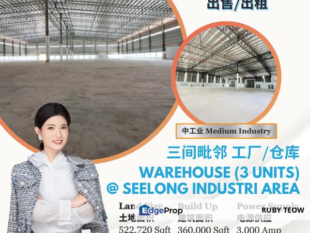 Warehouse for sale in Seelong, Johor