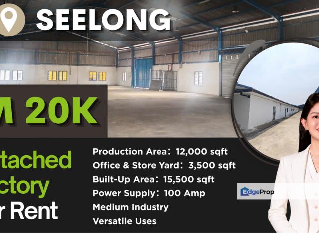 Warehouse for rent in Seelong, Johor