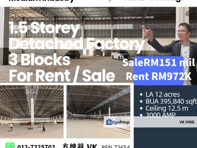 Warehouse for sale in Seelong, Johor