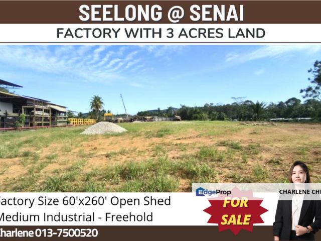Warehouse for sale in Seelong, Johor
