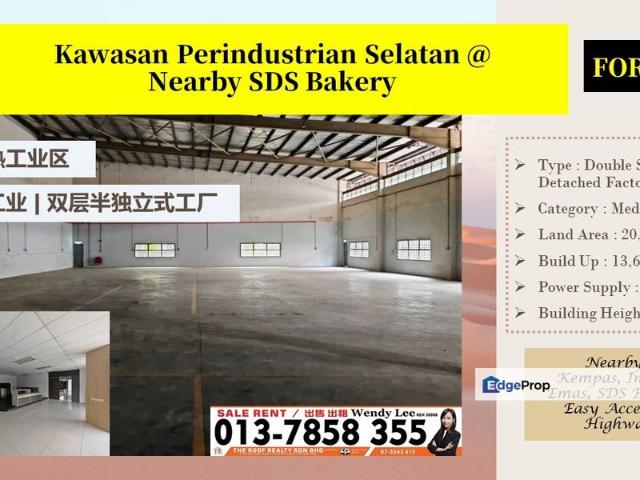 Warehouse for rent in Johor Bahru