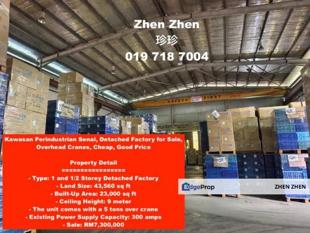 Warehouse for sale in Johore Bahru, Johor