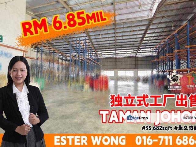 Warehouse for sale in Johore Bahru, Johor