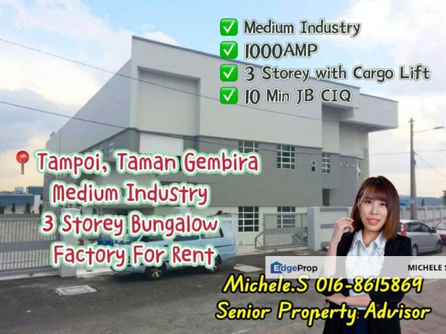 Warehouse for rent in Johore Bahru, Johor