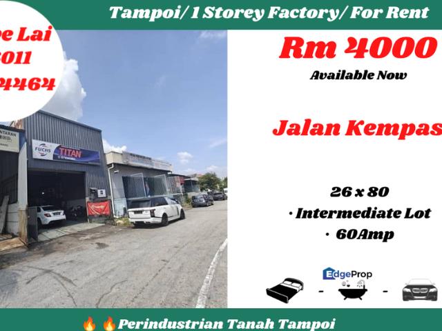 Warehouse for rent in Kawasan Perindustrian Taman Tanah Tampoi, Johor Bahru