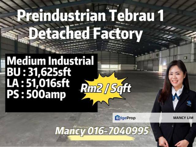 Warehouse for rent in Tebrau, Johor