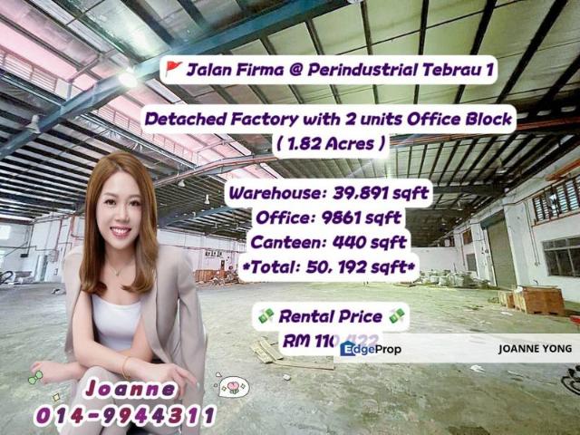 Warehouse for rent in Johore Bahru, Johor