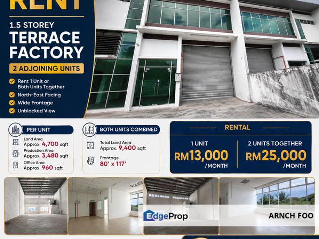 Warehouse for rent in Johore Bahru, Johor