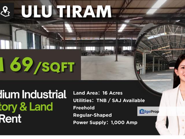 Warehouse for sale in Ulu Tiram, Johor