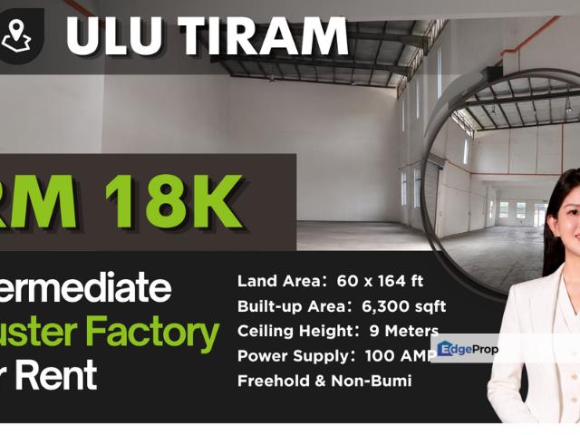 Warehouse for rent in Ulu Tiram, Johor