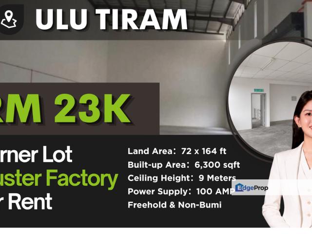 Warehouse for rent in Ulu Tiram, Johor