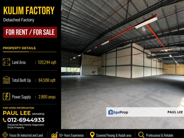 Warehouse for rent in Kulim, Kedah