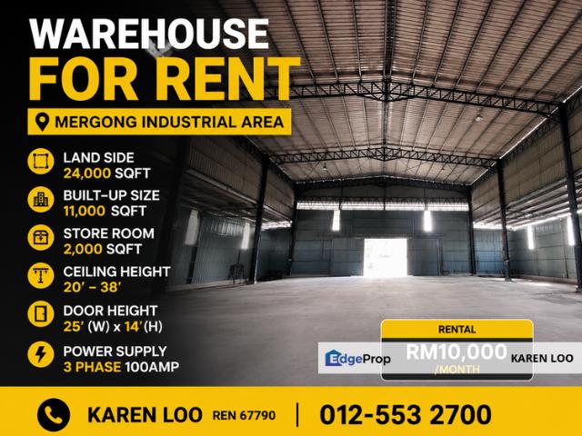 Warehouse for rent in Alor Setar, Kedah