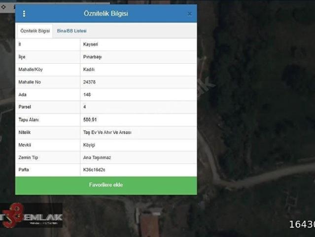 Pinarbaşi, Kayseri içerisinde satılık Arsa