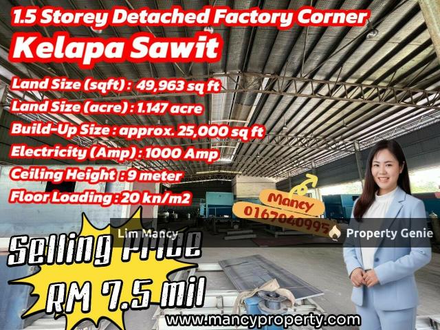 Warehouse for sale in Kelapa, Johor