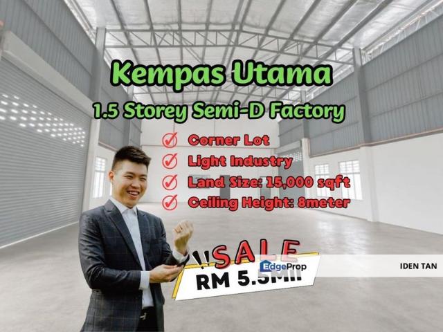 Warehouse for sale in Tebrau, Johor Bahru