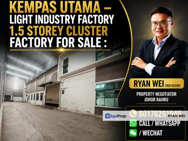 Warehouse for rent in Johor