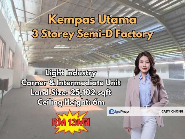 Warehouse for sale in Johor