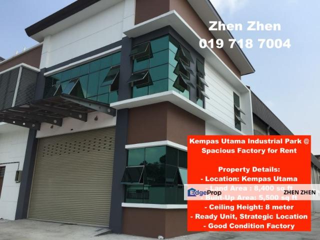 Warehouse for rent in Johore Bahru, Johor
