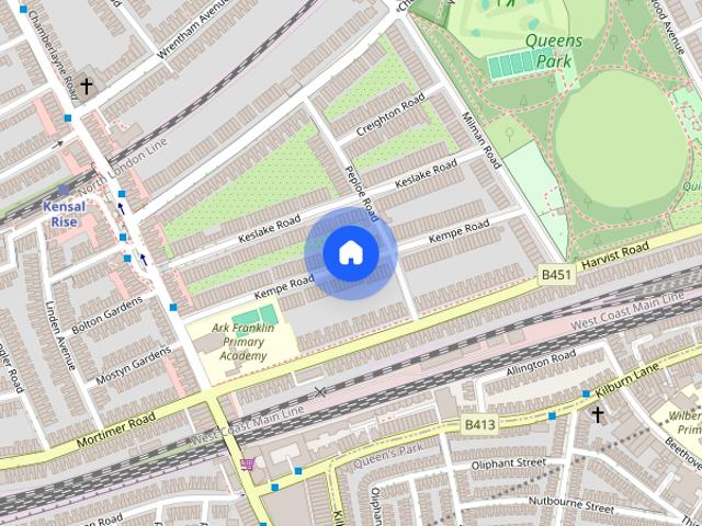 Apartment for rent in Brondesbury, Greater London